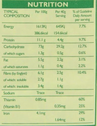FLAHAVAN'S Organic Porridge Oats, 17.75-Ounce Bags (Pack of 6)