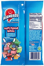 Airheads Candy, Soft Filled Bites, Assorted Flavors, Non-Melting, Party, (Packaging may vary), 6 Oz Party Bag (Pack of 1)