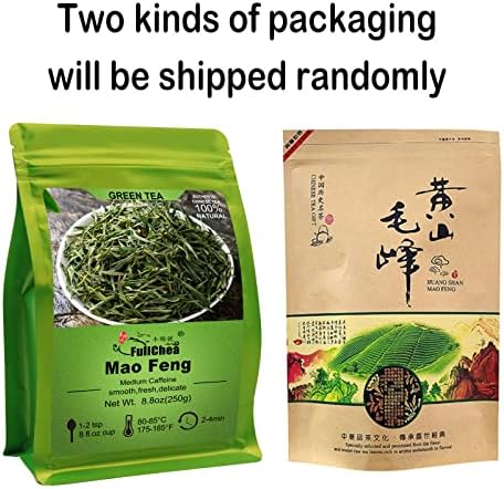 FullChea - Mao Feng - Chinese Green Tea Loose Leaf Tea - Maofeng Bulk Green Tea - Fresh Floral Flavor - Help To Digest (8.8oz / 250g)