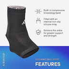 adidas Performance Climacool Ankle Support Sleeve - Ankle Sleeve for Training, Competitions, Support, and General Fitness - Ergonomic Design, Silicone Grip, Breathable & Durable Material - Large