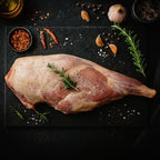 [Pack of 3] Halal New Zealand Spring Lamb Short Cut Leg – Bone-In, Grass-Fed, Approx. 15 lbs Total – No Added Hormones or Antibiotics – Ships Frozen in Insulated Box