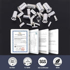 Chanzon 300pcs Wire Ferrules Kit for 16 18 14 12 10 8 6 1/0 2/0 AWG Gauge Cable Non Insulated Pure Copper Electrical Crimp Connector Terminal Tin Coating Tube Assorted