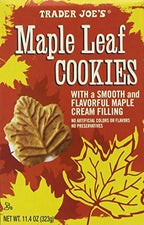 Trader Joe's Maple Leaf Cookies, Net WT. 11.4oz(323g)-set of 2