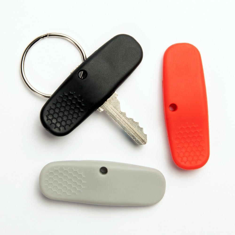 Freedom Key Assist Pack of 3 Multi-Color Make Turning Keys Easier for Arthritis, MS, Parkinsons, or weak Hands. Easy Install, no Tape or Parts. Key Ring Included.