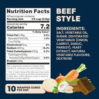 Massel Beef Style Bouillon Cubes | 10 Cubes | Plant Based Broth & Soup Base | Gluten & Dairy Free, Vegan