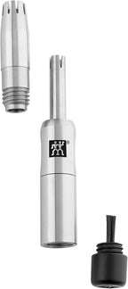 ZWILLING Nose and Ear Hair Trimmer (Travel Size, Internal, Rotating Blades, Safe to use, Hypoallergenic), Premium, Silver, 3 inch