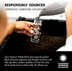 Oryx Black Pepper Grinder - 1.26oz - Manual Refillable Grinder with Premium Whole Black Peppercorns from Madagascar - Perfect for Home Cooking & Gourmet Meals - refillable reusable +20x grinder head