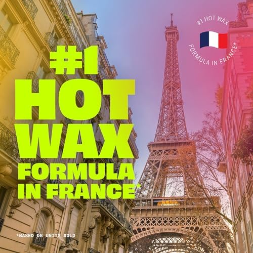 Nair Lux Wax, Microwaveable Hot Waxing Kit for Women, Stripless Hair Removal for Legs, Underarms, Bikini at Home, Proven Effective on Short Hair, 1 Count, 7.05 Oz