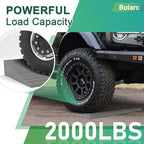 1.2" Rise Threshold Ramps for Doorways, 2000 Lbs Load Capacity, 34 inch Long Non-Slip Natural Rubber Power Wheelchair Ramp Stacking to Use for Doorways, Curb, Sweeper, Power Scooters, Bathroom-Grey