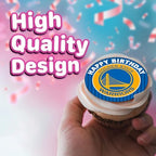 30 x Edible Cupcake Toppers – Golden State Hoop Themed Collection of Edible Cake Decorations | Uncut Edible on Wafer Sheet