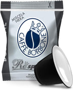 Caffè Borbone Black Blend Nespresso Compatible Espresso Coffee Pods, 50 Count Espresso Pods