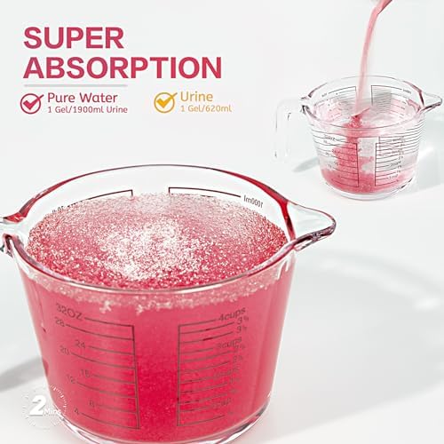 Wenge Urine Super Absorbent, Solidifier - 180 Use Pre Poo gel for Toilet, Porta Potty Chemicals, Eco Absorbent Liquid Waste Gelling and Deodorizing Powder (Pink Rose Scent)