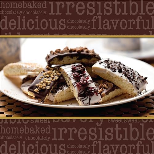 Barnetts Mothers Day 5 Chocolate Biscotti Gift Basket, Gourmet Cookie Baskets Prime Food Gift Delivery for Women, Mother, Mom, Grandmother, Grandma, Wife, Sister, Daughter , Girlfriend, Candy Treats Box