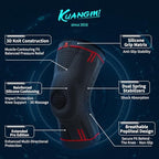 Kuangmi Knee Braces Support for Joint Pain Relief, Arthritis, Meniscus Tear and Sports (Upgrade Blue-Gen2, M)