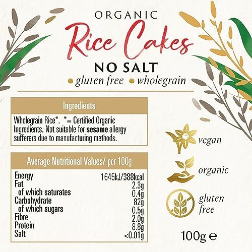 Biona Organic - Corn Cakes - Plain No Salt - 110g (Case of 12)