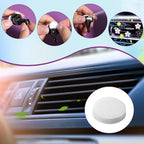 100 PCS Car Air Freshener Refill Felt Pads - 17 mm Unscented Essential Oil Perfume Refill Pads, Air Freshener Replacement Pad, Universal Essential Oil Diffuser Pad for Vent Clips, Home, Car Use