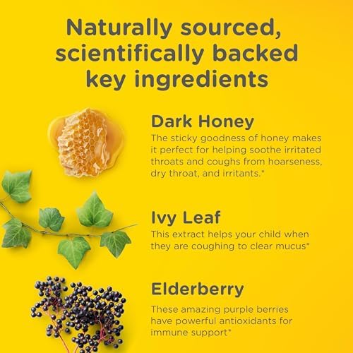 Zarbee's Children’s Honey Cough Syrup + Mucus Day & Night Value Pack, Daytime & Nighttime Toddler Cough Syrup, Dark Honey, Ivy Leaf Extract, Chamomile, Mixed Berry Flavor, 2X 4 Fl Oz
