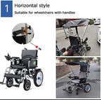 Electric Wheelchair Umbrella Canopy - Universal Sun Shade Rain Cover, Resistant Protection Awning with Clamp Stand for Most Wheelchairs