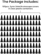 Zyrev ZetaLife Otoscope Tips (Pack of 100) - Plastic Otoscope Specula Tips, Disposable Ear Specula - 2.5mm Disposable Covers