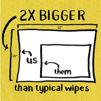 Tub O Towels TW90 Heavy-Duty 10" x 12" Size Multi-Surface Cleaning Wipes, 90 Count Per Canister 5 Pack