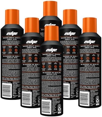 Edge Shaving Gel for Men, Sensitive Skin with Aloe, (6 Pack) - Shave Gel For Men That Moisturizes, Protects and Soothes To Help Reduce Skin Irritation