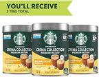 Starbucks Crema Collection Premium Instant Madagascar Vanilla Flavored Instant Coffee, 100% Arabica Beans, 3 Tins (7.12 Oz Each)