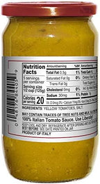 Mantova Yellow Tomato Sauce, 24 oz. (Pack of 2), Product of Italy, Yellow Tomatoes, Sweet Pulp, Low Acidity and Few Seeds, No Added Sugar, Artificial Flavoring, Coloring or Preservatives, Gluten-Free
