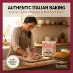 Tuscanini Italian White Spelt Flour, 5 lb | Insect Free | All Natural, Pure, Presifted | Nutty & Sweet Flavor | Kosher Certified