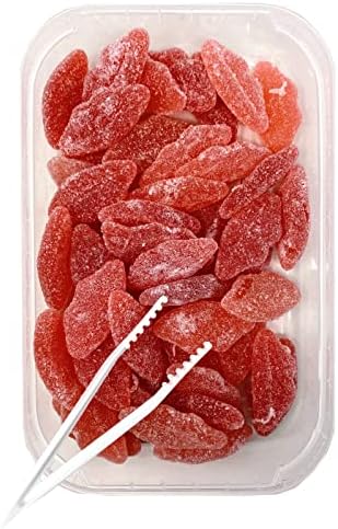 Zweet Sour Gummy Candy Lips 10 Ounce – Valentines Day Candy, Valentine Candy, Red Candy, Sour Kosher Candy, Halal Candy – Resealable Pack of Sour Gummy Candy