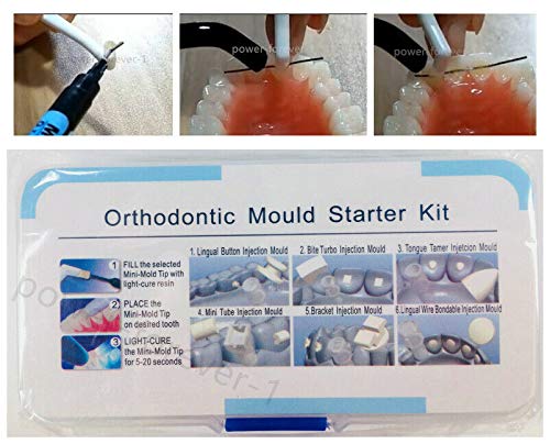 1set Dental Orthodontic Mini Mould Starter Kit Injection Lingual Retainer Button Bite