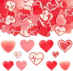 Ephlyn 80Pcs Edible Heart Toppers - Valentine's Day & Birthday Cupcake Decors