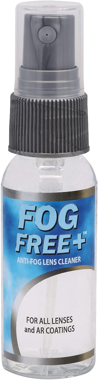 Fog Free Plus Anti-Fog Spray for Glasses - Lens Cleaner and Defogger - Effective on All Lenses and Anti-Reflective Coatings - Prevents Fog on Eyeglasses, Sunglasses, AR Coatings - 1 oz. (29.5 mL)