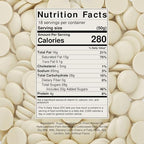Merckens White Melting Chocolate - 2 Pounds of Premium Quality White Chocolate Flavored Melting Wafers to make Dubai Chocolate Bar, Cake Pops, Cocoa Bombs, & Homemade Desserts