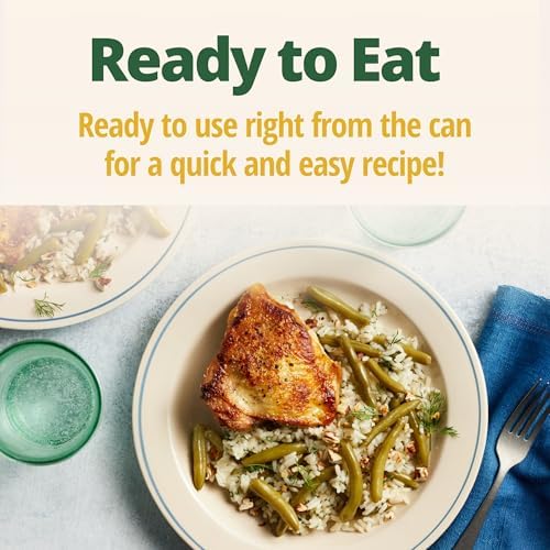 Del Monte Southern Style Whole Green Beans, 14.5 oz. Can (Pack of 12) Spicy & Smoky Flavors, Ready to Eat Side Dish