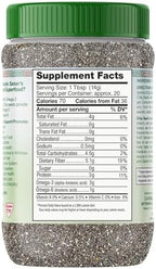 Sanar Naturals Chia Seeds, 10 oz | High Fiber, Omega 3, Plant Based Protein, Raw Black Chia Seeds, Vegan, Non GMO, Gluten Free, Superfood for Smoothies, Oatmeal, Baking, GLP-1 Support