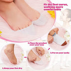 Zhanmai 6 Pcs Toe Cover Protectors for Women Silicone Toe Pouch Caps Gel Pads Pointe Shoes Protectors Gel Ballet Dance Sock Pads with Breathable Hole for Ball of Foot Metatarsal (White)