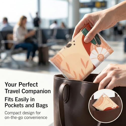 22 Packs Travel Tissue Packs - Pocket Tissues Travel Size 8 Count 3-ply Paper Pocket for Travelling, Wedding, Party Favors,Car, Handbags, Pockets