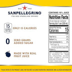Sanpellegrino Zero Grams Added Sugar Italian Sparkling Drinks Lemonade, Sparkling Lemon Beverage, 24 Pack of 11.15 Fl Oz Cans