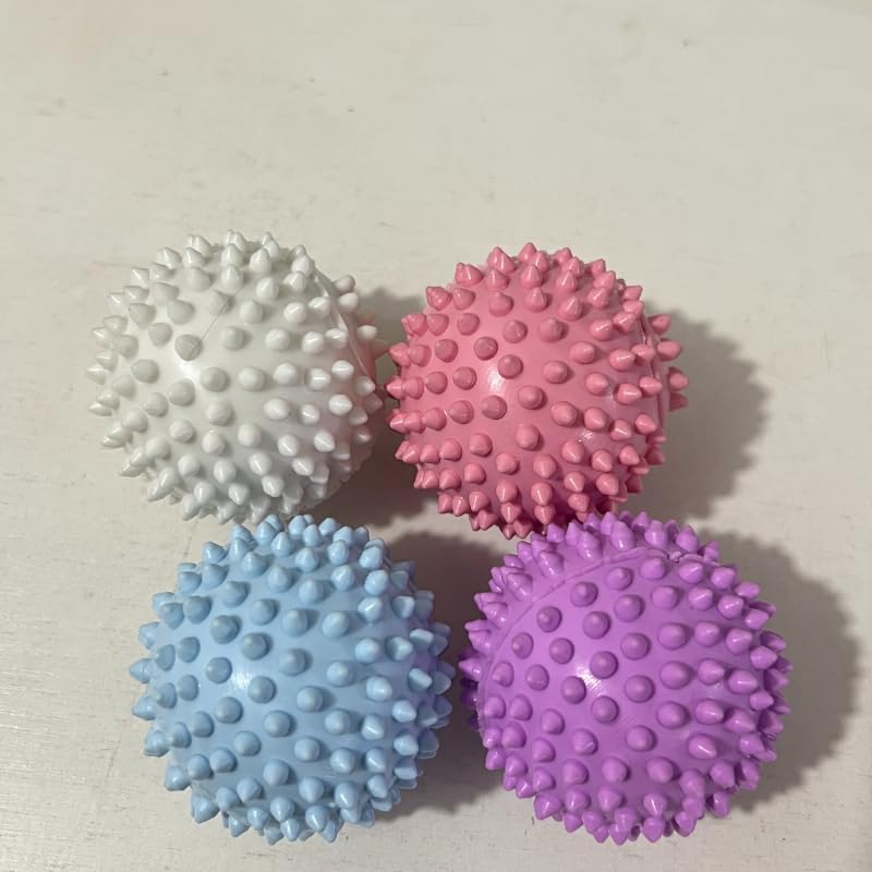 4PCS Cleaning Sponges Dryer Ball Laundry Ball Reusable Soften Laundry Anti Entanglement for Washing Machine Clean Sponge (4pcs (Random Color))