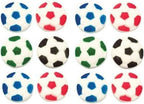 Oasis Supply Edible Soccer Ball Sugar Decorations – 12 Pack | Hand-Painted 1.25" Edible Cake & Cupcake Toppers | Fun Sports-Themed Party Decorations for Birthdays, Game Day & Team Celebrations
