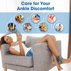 Ankle Heating Pad for Pain Cordless, Ankle Massager with Heat for Circulation and Pain, Ankle Heat Wrap, Heated Ankle Wrap for Pain