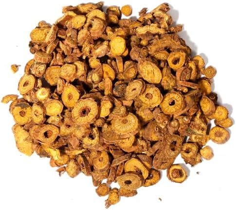 Hapsmiley Radix Scutellariae (Baikal Skullcap/Skullcap Root/黄芩/Huang Qin) Dried Bulk Herbs – 3.5 oz (100g)