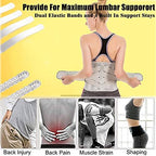 Lower Back Braces for Back Pain Relief - Compression Belt for Men & Women - Lumbar Support Waist Backbrace for Herniated Disc, Sciatica, Scoliosis - Breathable Mesh Design, Adjustable Straps (L, Gray)