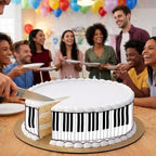 3 pcs Piano Cake Strips Edible birthday cake strips, cake side borders, Icing Sheets 2.7X11.8