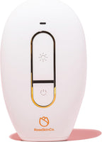 RoseSkinCo Lumi IPL Laser Hair Removal Device, At Home Permanent Hair Reduction on Face, Bikini, Legs, Arms, Underarms, Safe & Gentle Intense Pulsed Light Handheld Device, White/Gold