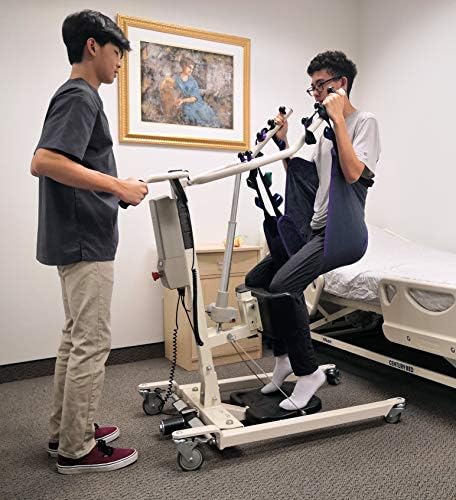 Transport Sling for Sit to Stand Lifts Compatible with Tuffcare, Hoyer, Invacare, McKesson, Drive, Lumex, Medline, Joerns and Other Patient Lifts Solid Fabric Polyester (Large)