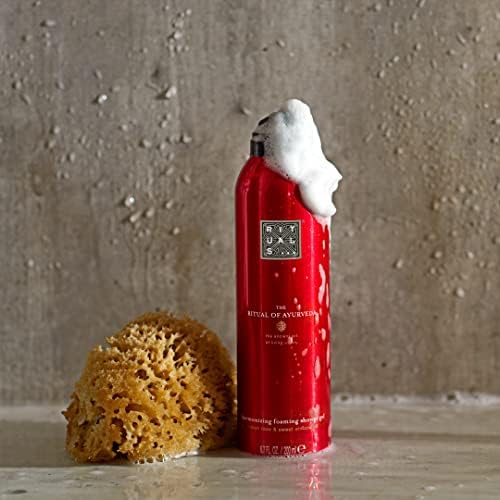 RITUALS The of Ayurveda Foaming Shower Gel - Fragrant Body Wash with Sweet Almond Oil & Indian Rose - 6.7 Fl Oz