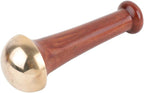 HealthAndYoga™ BronzEase Kansa Foot Massager - Kansa Wand Ayurveda Benefits of Bronze - Massage Wand to Restore Luster Through Detoxification (Stick - Smooth)
