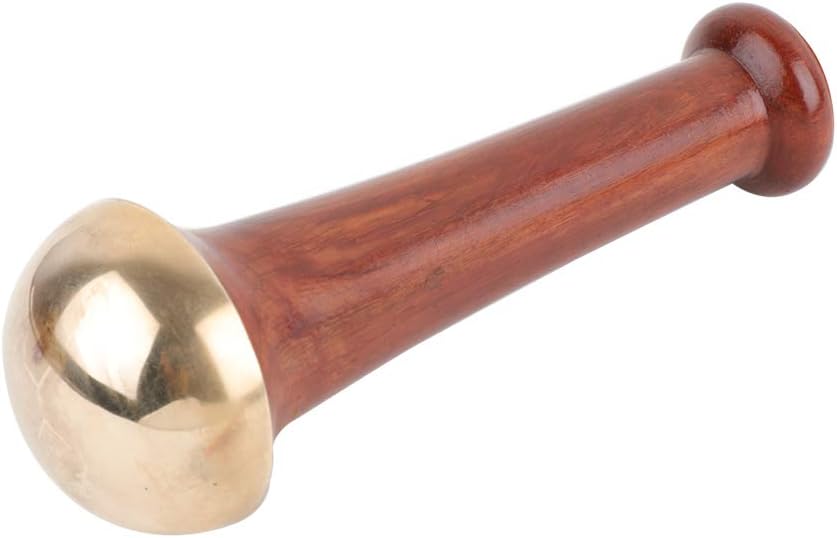 HealthAndYoga™ BronzEase Kansa Foot Massager - Kansa Wand Ayurveda Benefits of Bronze - Massage Wand to Restore Luster Through Detoxification (Stick - Smooth)