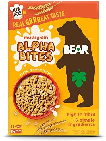 Bear Alphabites Cereal - Multigrain 350g (Pack of 4)